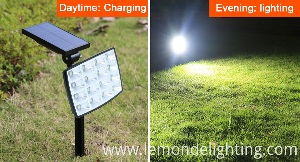 Outdoor Colored Energy-Efficient Solar Spotlight